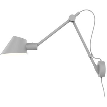 NORDLUX Stay flexibilní nástěnná lampa, 620 × 700 mm, E27, šedá s šedým textilním kabelem
NORDLUX Stay flexibilní nástěnná lampa, 620 × 700 mm, E27, šedá s šedým textilním kabelem