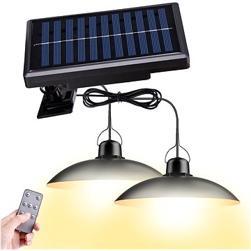 LEDSolar DUO solární závěsné lampy na zahradu s dálkovým ovládáním, iPRO, 8W, teplé světlo
LEDSolar DUO solární závěsné lampy na zahradu s dálkovým ovládáním, iPRO, 8W, teplé světlo