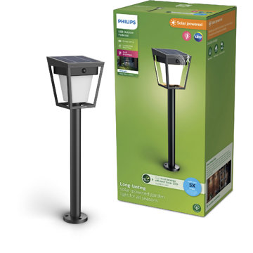 Philips Nissa solární LED sloupek s pohybovým senzorem 1,8 W, 250/25 lm, 3000 K, IP44, černý
Philips Nissa solární LED sloupek s pohybovým senzorem 1,8 W, 250/25 lm, 3000 K, IP44, černý