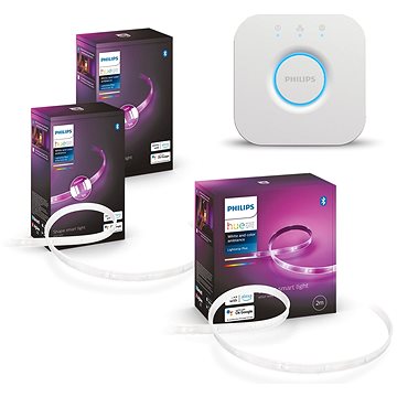 Philips Hue Lightstrip Plus V4 EMEA 2m base kit + 2x Hue Lightstrip Plus V4 EMEA 1m ext + Philips HU
Philips Hue Lightstrip Plus V4 EMEA 2m base kit + 2x Hue Lightstrip Plus V4 EMEA 1m ext + Philips HU