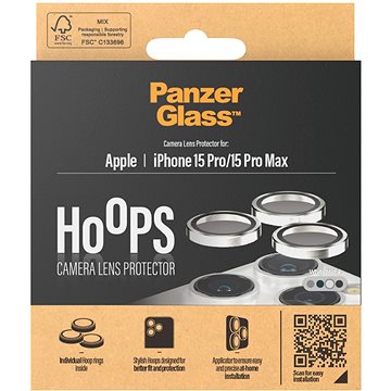 PanzerGlass HoOps Apple iPhone 16 Pro/15 Pro/16 Pro Max/15 Pro Max ochr. kroužky foto bílý hliník
PanzerGlass HoOps Apple iPhone 16 Pro/15 Pro/16 Pro Max/15 Pro Max ochr. kroužky foto bílý hliník