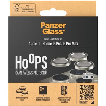 PanzerGlass HoOps Apple iPhone 16 Pro/15 Pro/16 Pro Max/15 Pro Max ochr. kroužky foto natural hliník
PanzerGlass HoOps Apple iPhone 16 Pro/15 Pro/16 Pro Max/15 Pro Max ochr. kroužky foto natural hliník