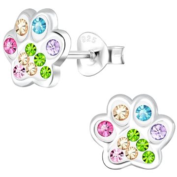 Flor de Cristal Dětské náušnice s potiskem tlapek - Barevné, ryzost stříbro 925/1000, 0,025 g
Flor de Cristal Dětské náušnice s potiskem tlapek - Barevné, ryzost stříbro 925/1000, 0,025 g