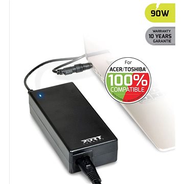 PORT CONNECT ACER/TOSHIBA 100% napájecí adaptér k notebooku,19V, 4,74A, 90W, 3xACER/TOSHIBA konektor
PORT CONNECT ACER/TOSHIBA 100% napájecí adaptér k notebooku,19V, 4,74A, 90W, 3xACER/TOSHIBA konektor