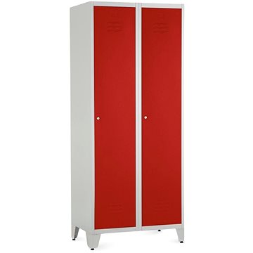 Rauman kovová šatní dvojskříňka na reg. nohách 80 × 50 × 191,5 cm, cylindr. zámek, RAL 3000
Rauman kovová šatní dvojskříňka na reg. nohách 80 × 50 × 191,5 cm, cylindr. zámek, RAL 3000
