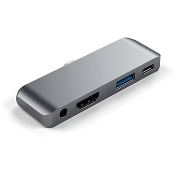 Satechi Aluminium Type-C Mobile Pro Hub (HDMI 4k,1x Jack 3mm,1x USB-A,1x USB-C) - Space Grey
Satechi Aluminium Type-C Mobile Pro Hub (HDMI 4k,1x Jack 3mm,1x USB-A,1x USB-C) - Space Grey
