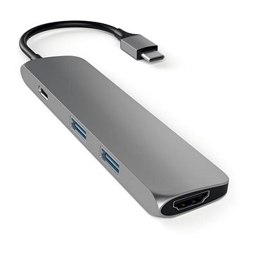 Satechi Aluminum SLIM Type-C MultiPort Adapter (HDMI 4K,PassThroughCharging,2x USB 3.0) - Space Grey
Satechi Aluminum SLIM Type-C MultiPort Adapter (HDMI 4K,PassThroughCharging,2x USB 3.0) - Space Grey