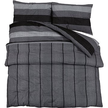 Shumee Sada ložního prádla 1+1 tmavě šedá 140 × 200 cm bavlna, pruhy, polštář 50 × 75 cm
Shumee Sada ložního prádla 1+1 tmavě šedá 140 × 200 cm bavlna, pruhy, polštář 50 × 75 cm