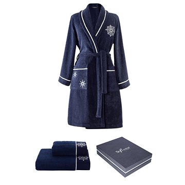 Soft Cotton - Dárková sada dámského županu MARINE LADY s ručníkem a osuškou, tmavě modrá, XL
Soft Cotton - Dárková sada dámského županu MARINE LADY s ručníkem a osuškou, tmavě modrá, XL