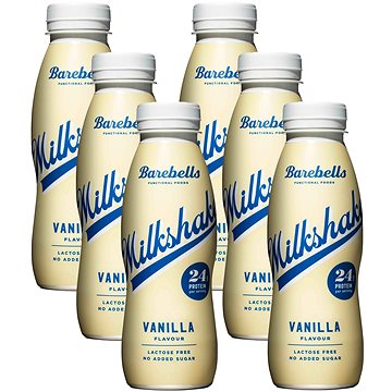 BAREBELLS Protein Milkshake Vanilla 6 x 330 ml 
BAREBELLS Protein Milkshake Vanilla 6 x 330 ml