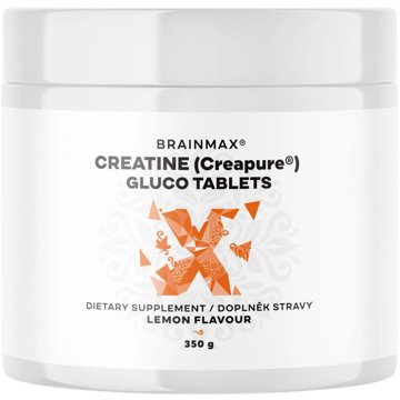 BrainMax Creatine Creapure® Gluco tablets, Lemon, Kreatin monohydrát tablety, Citrón, 350 g, 115 tab
BrainMax Creatine Creapure® Gluco tablets, Lemon, Kreatin monohydrát tablety, Citrón, 350 g, 115 tab