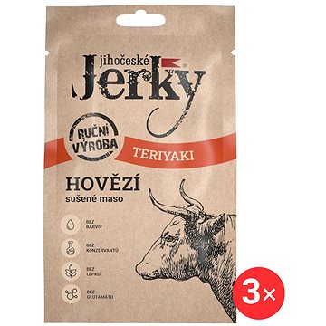 Jihočeské Jerky Hovězí teriyaki 3 x 20 g 
Jihočeské Jerky Hovězí teriyaki 3 x 20 g