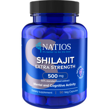 NATIOS Shilajit Extract, 500 mg, Extra Strength, 90 veganských kapslí 
NATIOS Shilajit Extract, 500 mg, Extra Strength, 90 veganských kapslí