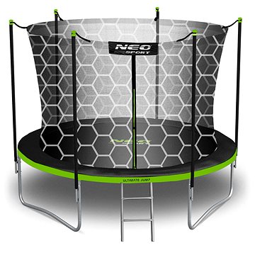 Neo-Sport Zahradní trampolína 8 stop / 252 cm s vnitřní sítí a žebříkem, černo - zelená
Neo-Sport Zahradní trampolína 8 stop / 252 cm s vnitřní sítí a žebříkem, černo - zelená