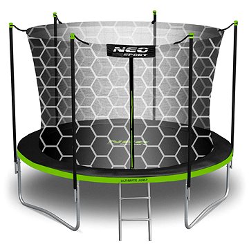Neo-Sport Zahradní trampolína 10 stop / 312 cm s vnitřní sítí a žebříkem, černo - zelená
Neo-Sport Zahradní trampolína 10 stop / 312 cm s vnitřní sítí a žebříkem, černo - zelená