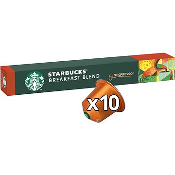 STARBUCKS® Breakfast Blend by NESPRESSO®, Medium Roast kávové kapsle, 10 kapslí v balení
STARBUCKS® Breakfast Blend by NESPRESSO®, Medium Roast kávové kapsle, 10 kapslí v balení