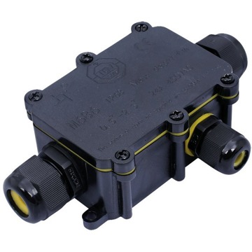 Solight Voděodolná propojovací krabička IP68, 1 × vstup, 2× výstup, 5-9/9-12 mm, max 2,5 mm2
Solight Voděodolná propojovací krabička IP68, 1 × vstup, 2× výstup, 5-9/9-12 mm, max 2,5 mm2