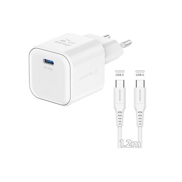 Swissten síťový adaptér GaN 1x USB-C 20W Power Delivery + datový kabel USB-C/USB-C 1.2m bílý
Swissten síťový adaptér GaN 1x USB-C 20W Power Delivery + datový kabel USB-C/USB-C 1.2m bílý