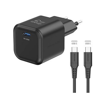 Swissten síťový adaptér GaN 1x USB-C 20W Power Delivery + datový kabel USB-C/USB-C 1.2m černý
Swissten síťový adaptér GaN 1x USB-C 20W Power Delivery + datový kabel USB-C/USB-C 1.2m černý