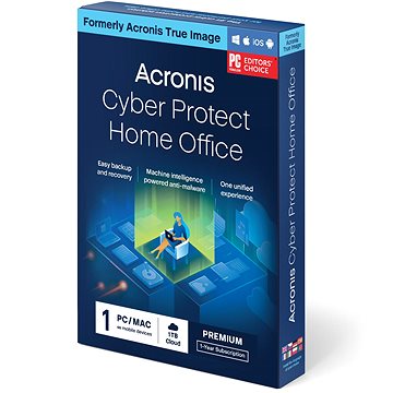 Acronis Cyber Protect Home Office Premium pro 1 PC na 1 rok + 1 TB Acronis Cloud Storage (elektronic
Acronis Cyber Protect Home Office Premium pro 1 PC na 1 rok + 1 TB Acronis Cloud Storage (elektronic
