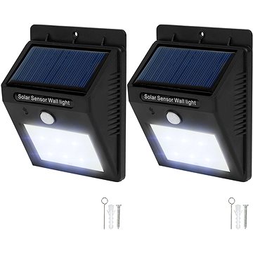 Tectake 2 Venkovní nástěnná svítidla LED integrovaný solární panel a detektor pohybu, černá
Tectake 2 Venkovní nástěnná svítidla LED integrovaný solární panel a detektor pohybu, černá