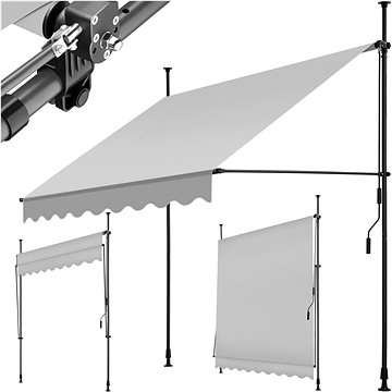 Tectake Upínací markýza s ruční klikou, výškově nastavitelná 200 × 180 cm, světle šedá
Tectake Upínací markýza s ruční klikou, výškově nastavitelná 200 × 180 cm, světle šedá