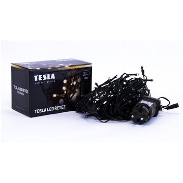 Tesla - dekorativní řetěz, teplý bílý 3000K,100LED, 10m + 5m kabel, 230V, ovladač s 8 funkcemi, IP44
Tesla - dekorativní řetěz, teplý bílý 3000K,100LED, 10m + 5m kabel, 230V, ovladač s 8 funkcemi, IP44