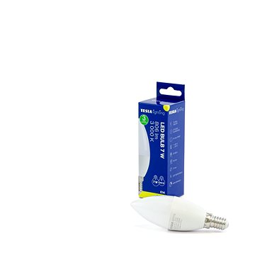 Tesla - LED žárovka CANDLE svíčka, E14, 7W, 230V, 806lm, 25 000h, 3000K teplá bílá, 180st
Tesla - LED žárovka CANDLE svíčka, E14, 7W, 230V, 806lm, 25 000h, 3000K teplá bílá, 180st