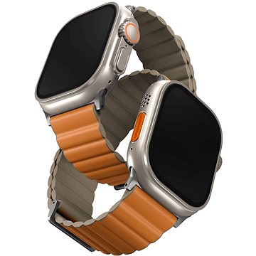 Uniq Revix Premium Edition Reversible Magnetic řemínek pro Apple Watch 49/45/44/42mm oranžový/khaki
Uniq Revix Premium Edition Reversible Magnetic řemínek pro Apple Watch 49/45/44/42mm oranžový/khaki