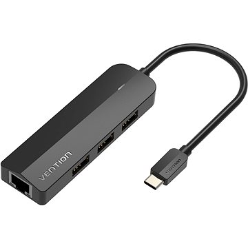 Vention 5-in-1 USB-C to 3x USB 2.0 / RJ45 100Mbps Ethernet Adapter / Micro-B 0.15M Black ABS Type
Vention 5-in-1 USB-C to 3x USB 2.0 / RJ45 100Mbps Ethernet Adapter / Micro-B 0.15M Black ABS Type