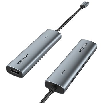 Vention 5-in-1 USB-C to HDMI / 3x USB 3.0/ PD Docking Station 0.15M Gray Aluminum Alloy Type
Vention 5-in-1 USB-C to HDMI / 3x USB 3.0/ PD Docking Station 0.15M Gray Aluminum Alloy Type