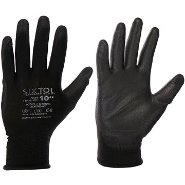 Sixtol Rukavice pracovní z polyesteru polomáčené v polyuretanu Glove PE-PU 10, černé, velikost 10
Sixtol Rukavice pracovní z polyesteru polomáčené v polyuretanu Glove PE-PU 10, černé, velikost 10