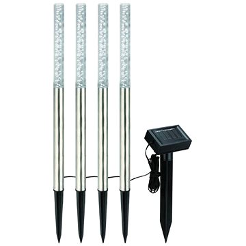 Entac Solární zahradní sloupek LED se společným solárním panelem, 47 cm, nerez, bílé světlo, 4 ks
Entac Solární zahradní sloupek LED se společným solárním panelem, 47 cm, nerez, bílé světlo, 4 ks