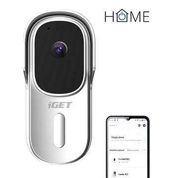iGET HOME Doorbell DS1 White - bateriový WiFi video zvonek s FullHD přenosem obrazu a zvuku
iGET HOME Doorbell DS1 White - bateriový WiFi video zvonek s FullHD přenosem obrazu a zvuku