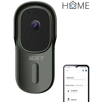 iGET HOME Doorbell DS1 Anthracite - bateriový WiFi video zvonek s FullHD přenosem obrazu a zvuku
iGET HOME Doorbell DS1 Anthracite - bateriový WiFi video zvonek s FullHD přenosem obrazu a zvuku