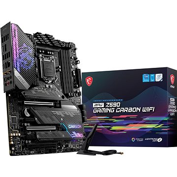 Obrázok MSI MB Sc LGA1200 MPG Z590 GAMING CARBON WIFI, Intel Z590, 4xDDR4, 1xDP, 1xHDMI, WI-FI, Z590 GAMING CARBON WIFI