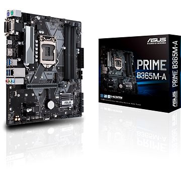 Obrázok ASUS MB Sc LGA1151 PRIME B365M-A, Intel B365, 4xDDR4, VGA, mATX, 90MB10N0-M0EAY0