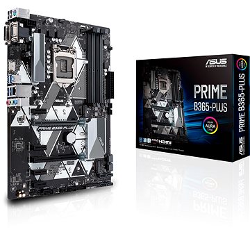 Obrázok ASUS MB Sc LGA1151 PRIME B365-PLUS, Intel B365, 4xDDR4, VGA, 90MB11H0-M0EAY0