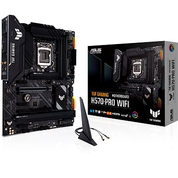 Obrázok ASUS MB Sc LGA1200 TUF GAMING H570-PRO WIFI, Intel H570, 4xDDR4, 1xDP, 1xHDMI, WI-FI, 90MB16L0-M0EAY0