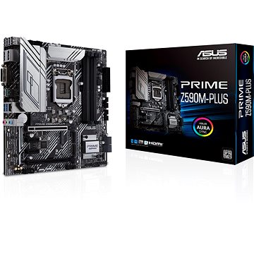 Obrázok ASUS MB Sc LGA1200 PRIME Z590M-PLUS, Intel Z590, 4xDDR4, 1xDP, 1xHDMI, 1xDVI, WI-FI, mATX, 90MB1690-M0EAY0