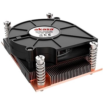 Obrázok AKASA chladič AM4-Low profile CPU cooler with Copper heatsink, AK-CC1109BP01