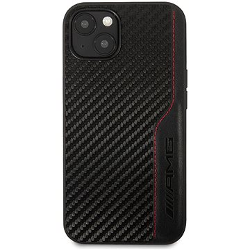 Obrázok AMG AMHCP13SDEBK AMG PU CARBON EFFECT ZADNY KRYT PRE IPHONE 13 MINI BLACK