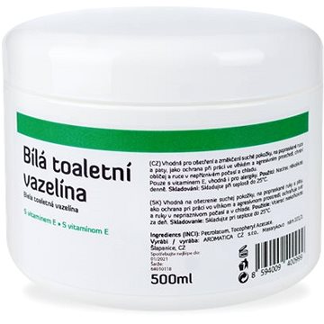 Obrázok AROMATICA Biela toaletná vazelína s vitamínom E 500 ml