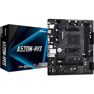 Obrázok ASRock MB Sc AM4 A520M-HVS, AMD A520M, 2xDDR4, HDMI A520M-HVS