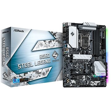 Obrázok ASRock MB Sc LGA1200 B560 STEEL LEGEND, Intel B560, 4xDDR4, 1xDP, 1xHDMI, B560 STEEL LEGEND