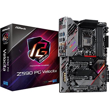 Obrázok ASRock MB Sc LGA1200 Z590 PG VELOCITA, Intel Z590, 4xDDR4, 1xDP, 1xHDMI, WI-FI, Z590 PG VELOCITA