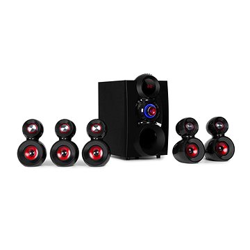 Obrázok Auna X-Gaming, 5.1 surround zvukový systém, 380 W max., OneSide subwoofer, BT, USB, SD 