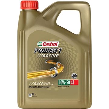 Obrázok Motocyklový olej Castrol POWER1 RACING 4T 10W50 4L