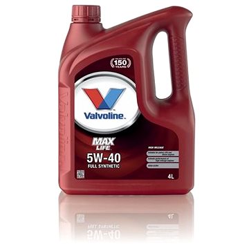 Obrázok Valvoline MAX LIFE SYNTHETIC 5W40, 4 l (5W40MXL4VLN)