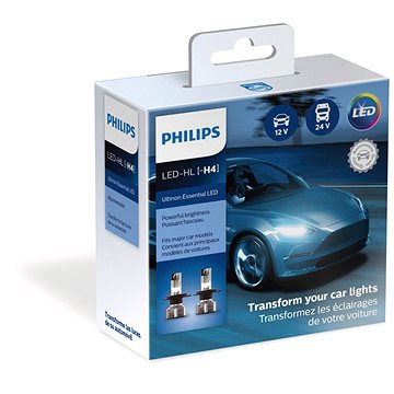 Obrázok PHILLIPS Led Headlight H4 12 – 24 V 6500 K Essential Ultinon (Phil-11342UE2X2)